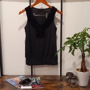 Grey Tunic with Decorative Neckline